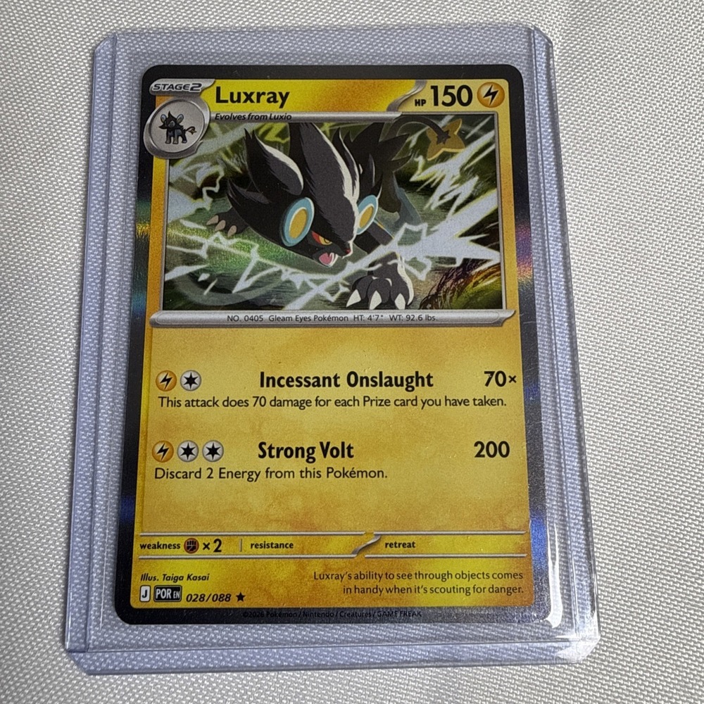 Luxray Holo Rare Pokémon TCG Card Promo Perfect Order Sealed Mint